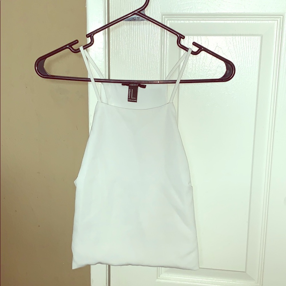White crop top